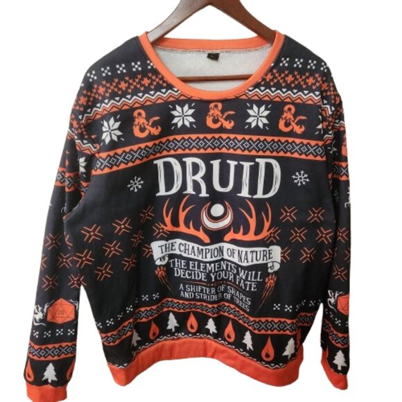 Dungeons & Dragons Ugly Christmas Sweater XL Druid - Picture 1 of 4